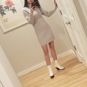 Aritzia Gray Sweater Dress